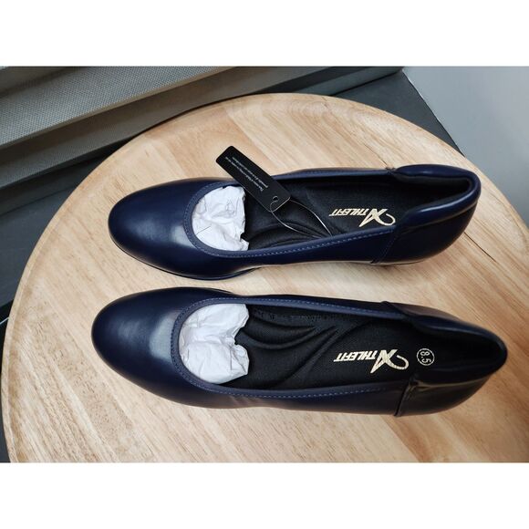 Athlefit Women’s Slip‑On Heels | Blue Dress Shoes | Size 8.5 - Picture 8 of 10